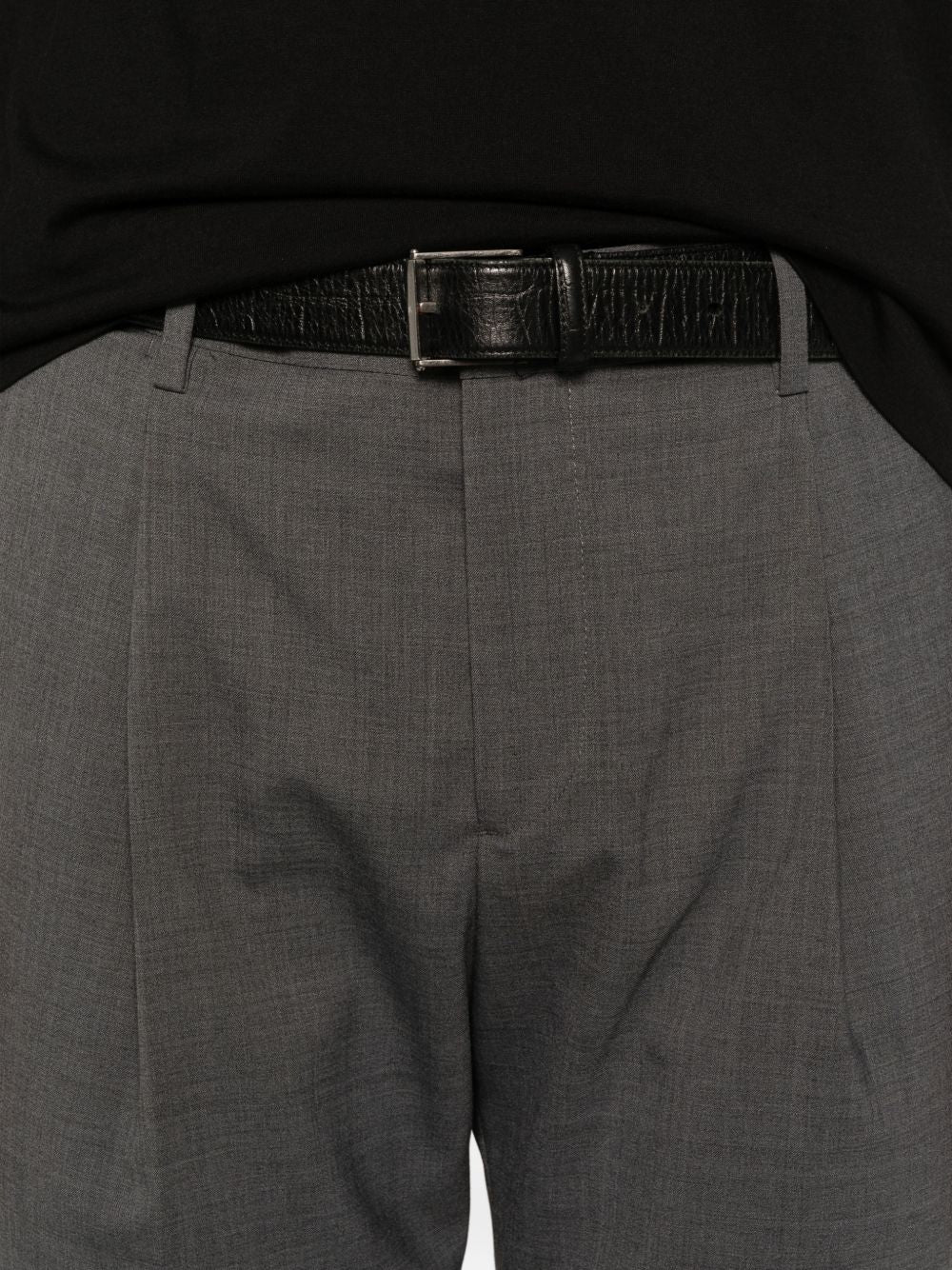Pantaloni in lana con pieghe frontali TIBERIOS300082 00080 BRIGLIA 