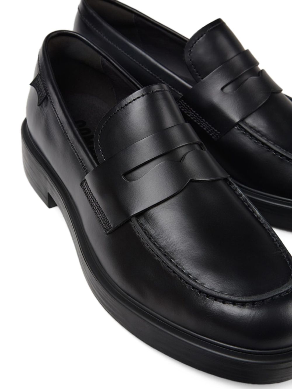 Mocassini in pelle con suola platform K101045 001 CAMPER 