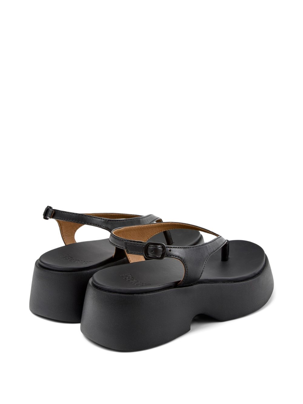 Sandali platform in pelle con cinturino alla caviglia K201859 001 CAMPER 