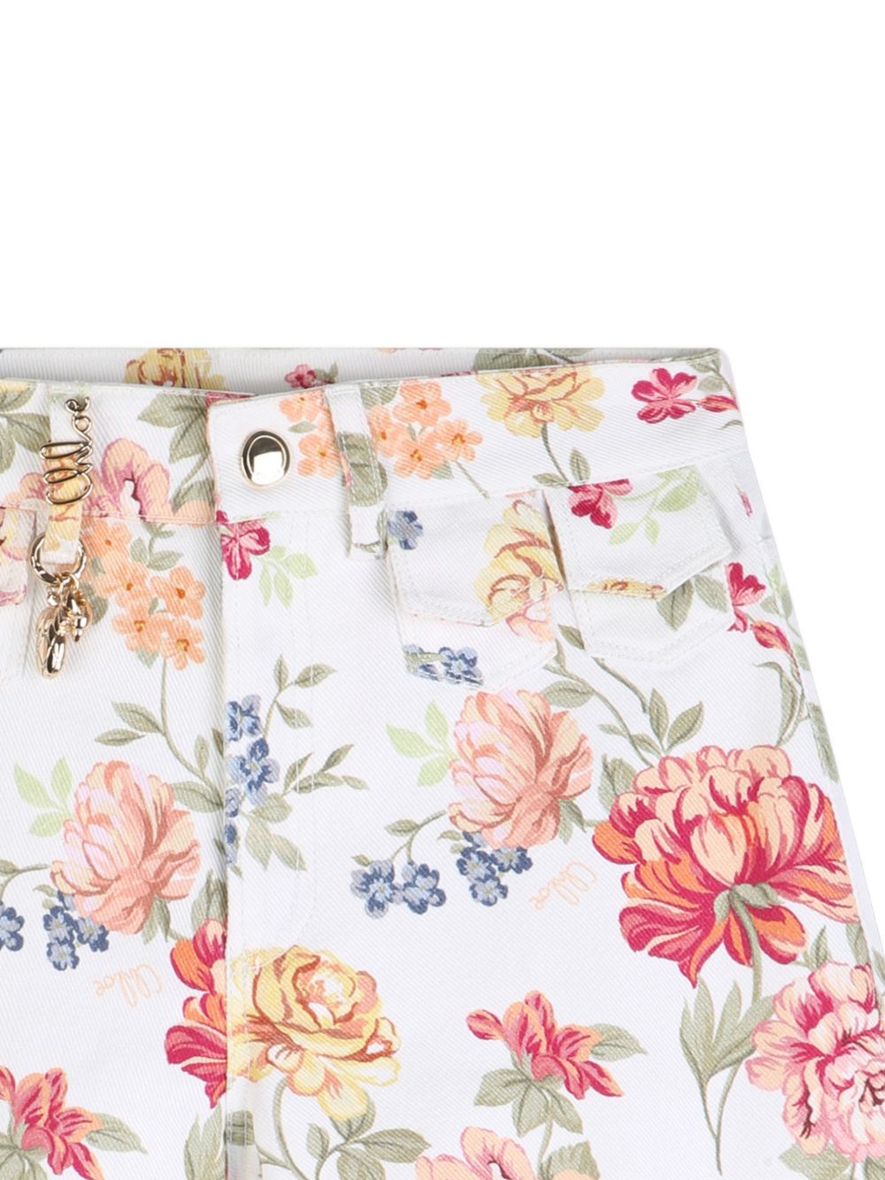 Shorts in cotone organico con stampa floreale C20849 S95 CHLOE KIDS 