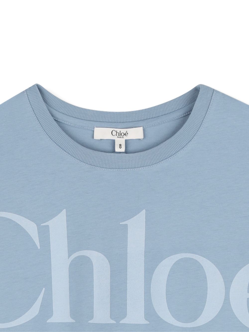 T-shirt in cotone crop C20859 821 CHLOE KIDS 