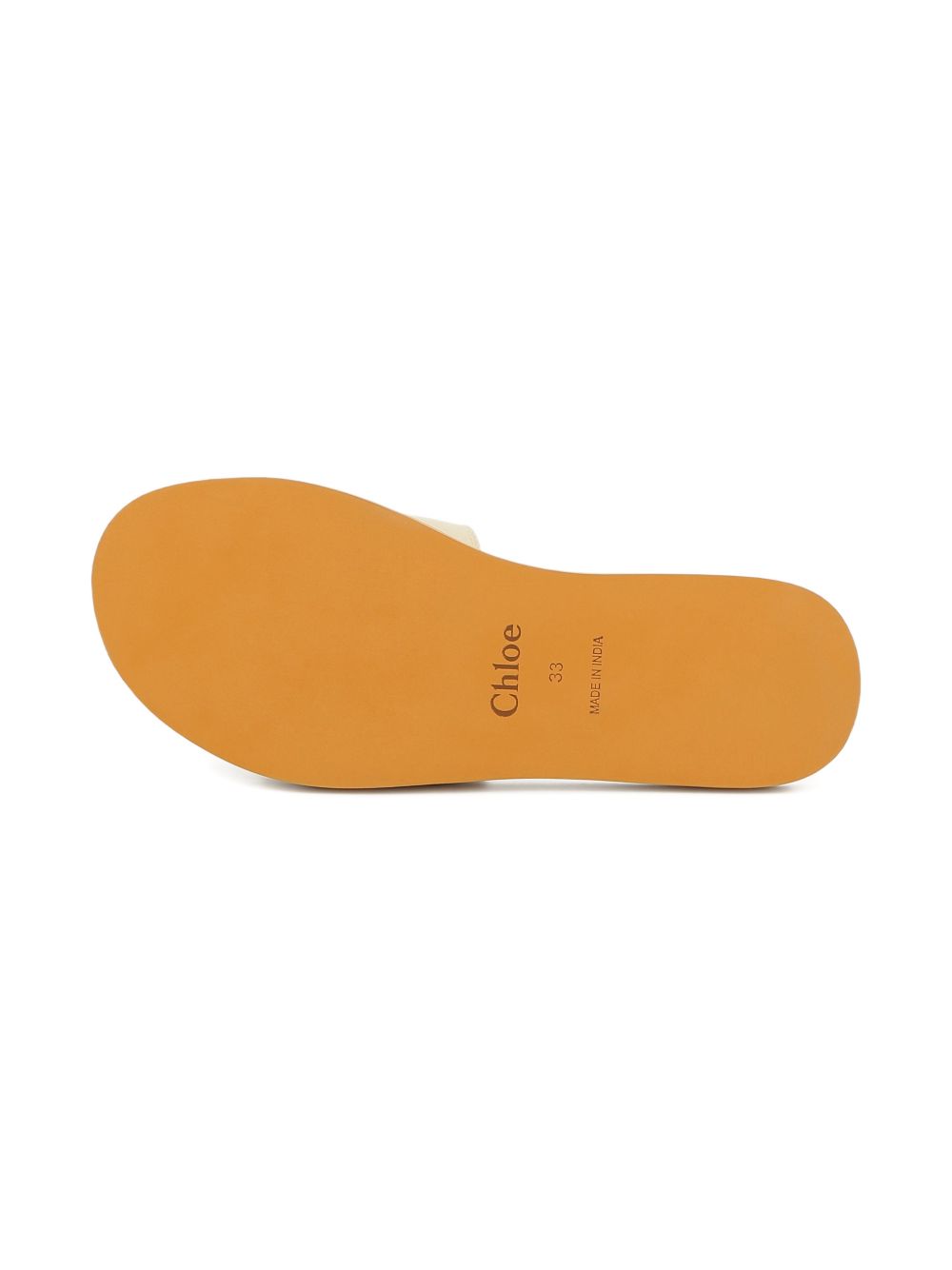 Ciabatte in cotone ecru con logo C20881 117 CHLOE KIDS 