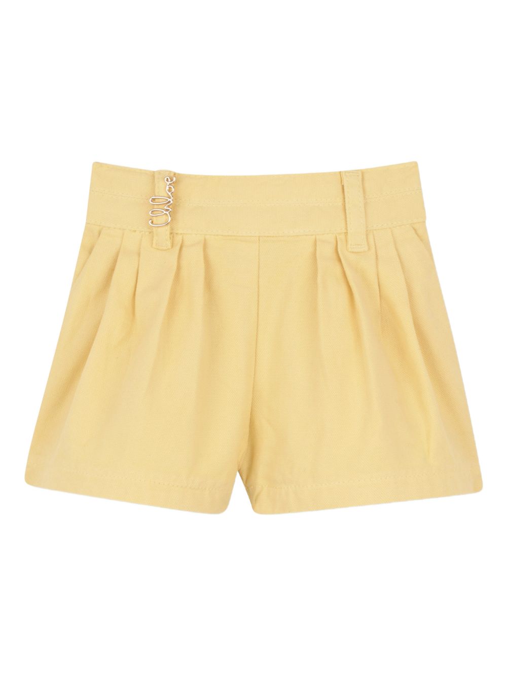 Shorts in cotone organico con pieghe C20911 52A CHLOE KIDS 