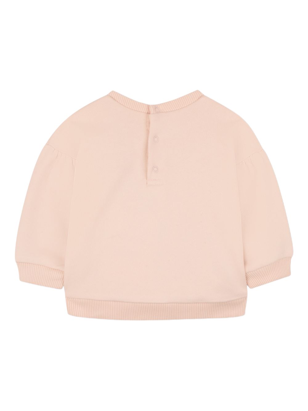 Felpa in cotone biologico con logo ricamato C20913 46J CHLOE KIDS 