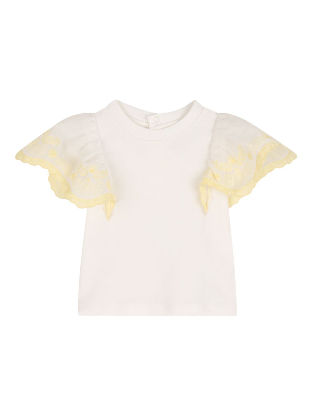 T-shirt con dettagli ricamati C21223 117 CHLOE KIDS 