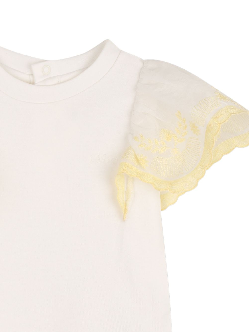 T-shirt con dettagli ricamati C21223 117 CHLOE KIDS 