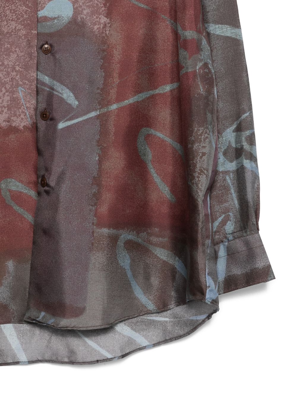 Camicia stampa artistica maniche lunghe 26S94 S26C101 COSTUMEIN 