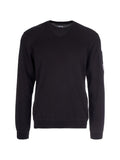 Maglia girocollo con logo sul braccio