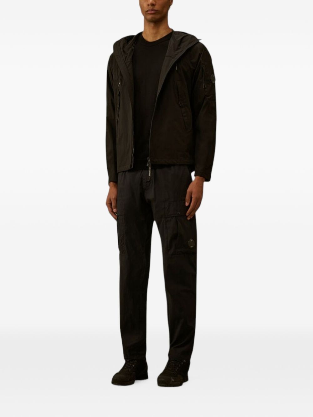 Pantaloni cargo con elastico in vita 20CMPA255A006439G 999 CP COMPANY 