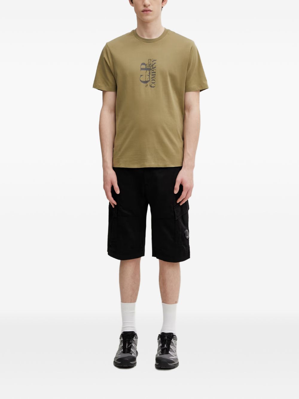 T-shirt con stampa logo 20CMTS084A005100W 644 CP COMPANY 