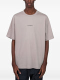 T-shirt in cotone girocollo oversize