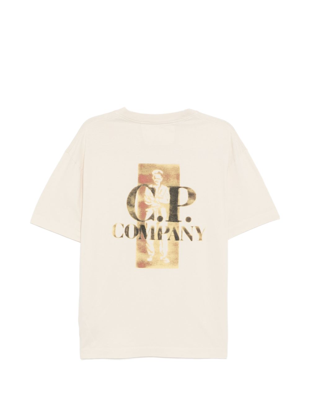 T-shirt in cotone con logo 20CMTS143A110579W 114 CP COMPANY 