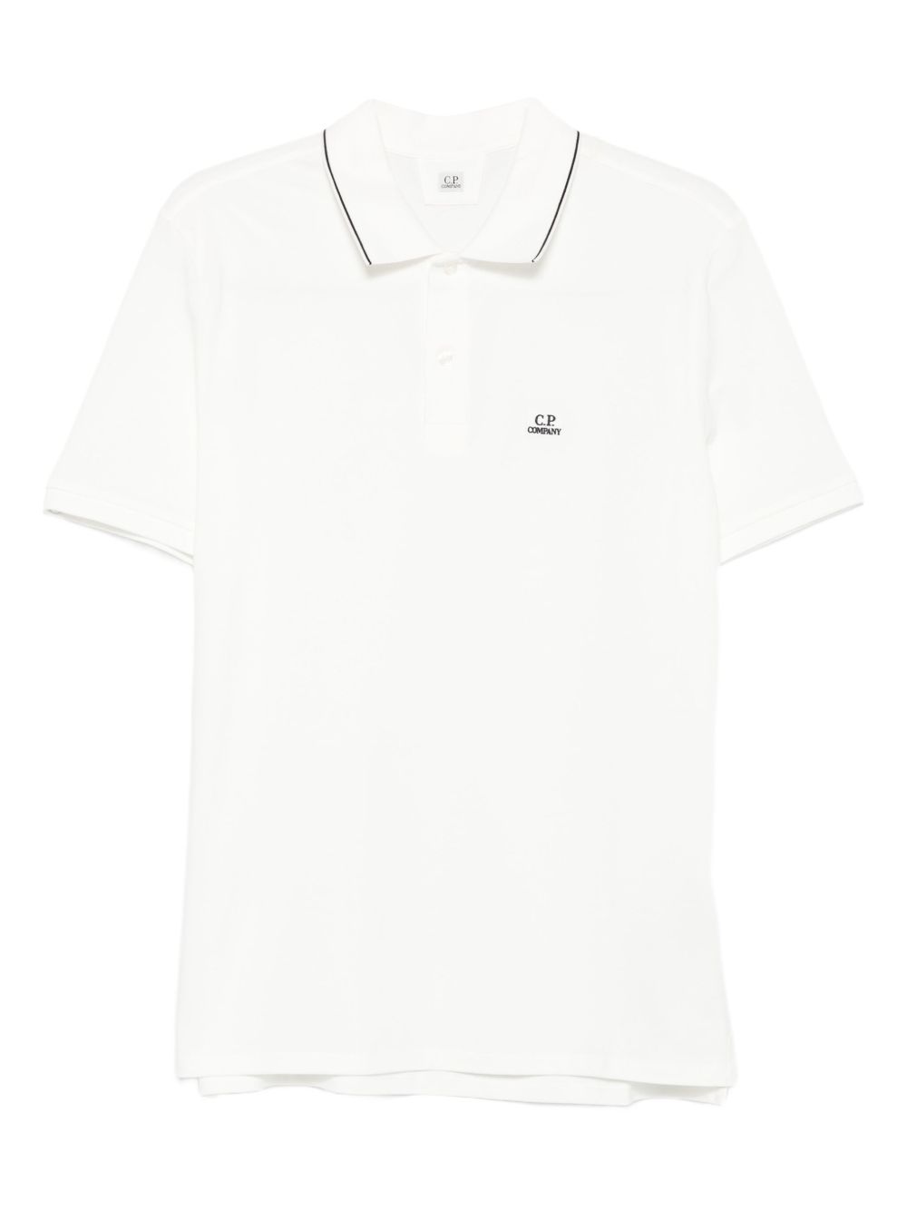 Polo in cotone con bordino a contrasto RCCMPL722A005263W 103 CP COMPANY 