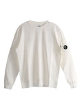 Felpa in cotone con collo girocollo