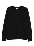 Maglia girocollo a maniche lunghe in cotone