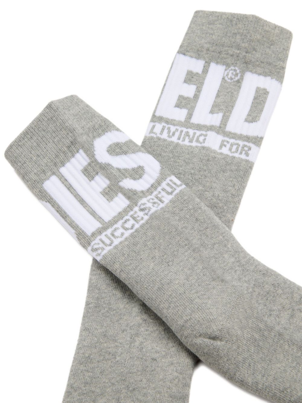 Set 2 paia calzini unisex junior Nero Grigio 00J4MX0BAWN K900H DIESEL KIDS 