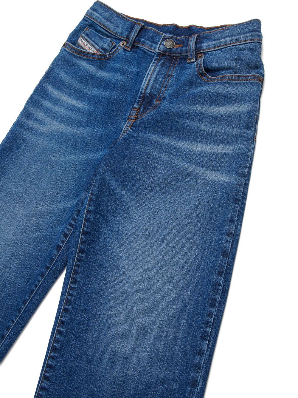 Jeans a gamba dritta con patch logo J00818KXBRA K01 DIESEL KIDS 