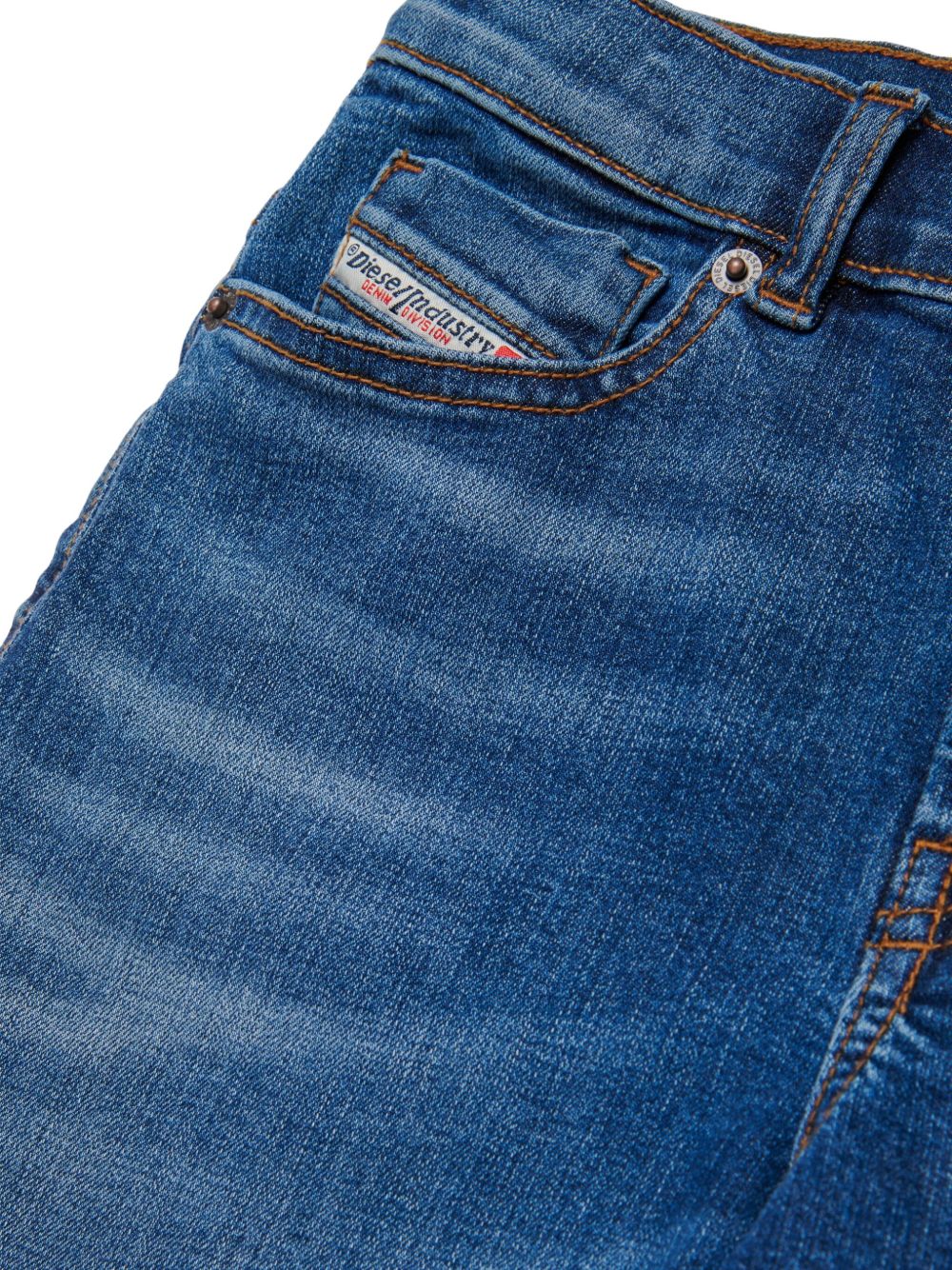 Jeans a gamba dritta con patch logo J00818KXBRA K01 DIESEL KIDS 