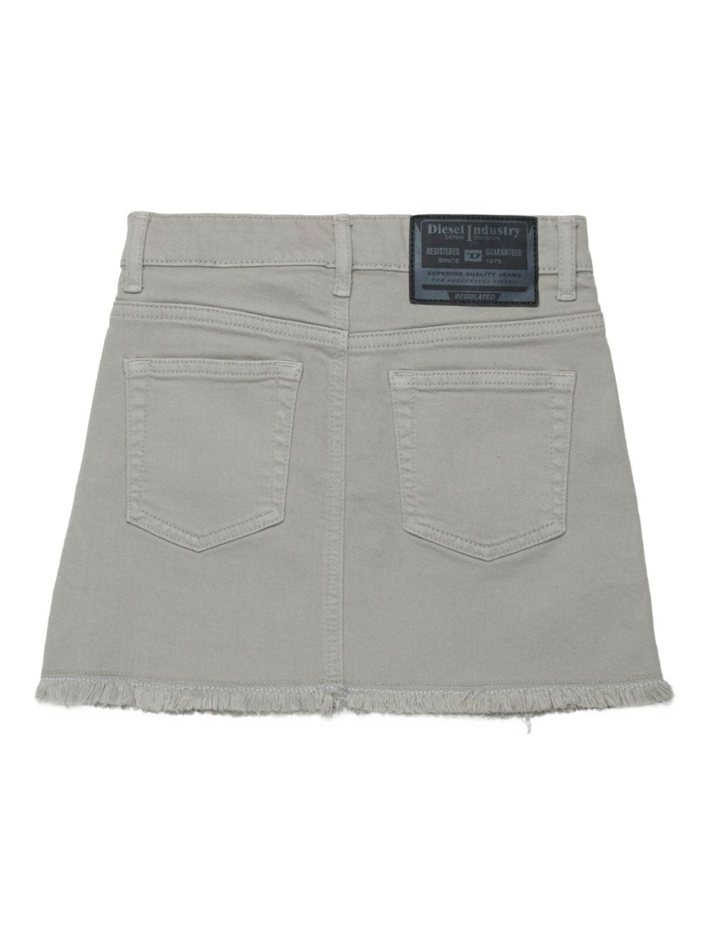 Gonna in denim laminato argento J02550KXBRQ K917 DIESEL KIDS 