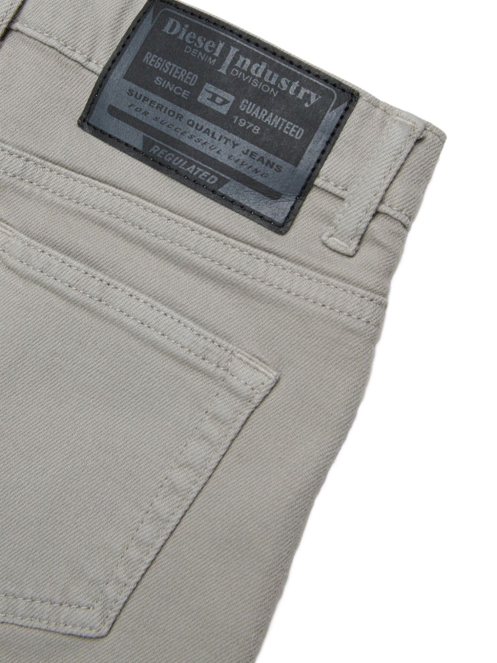 Gonna in denim laminato argento J02550KXBRQ K917 DIESEL KIDS 