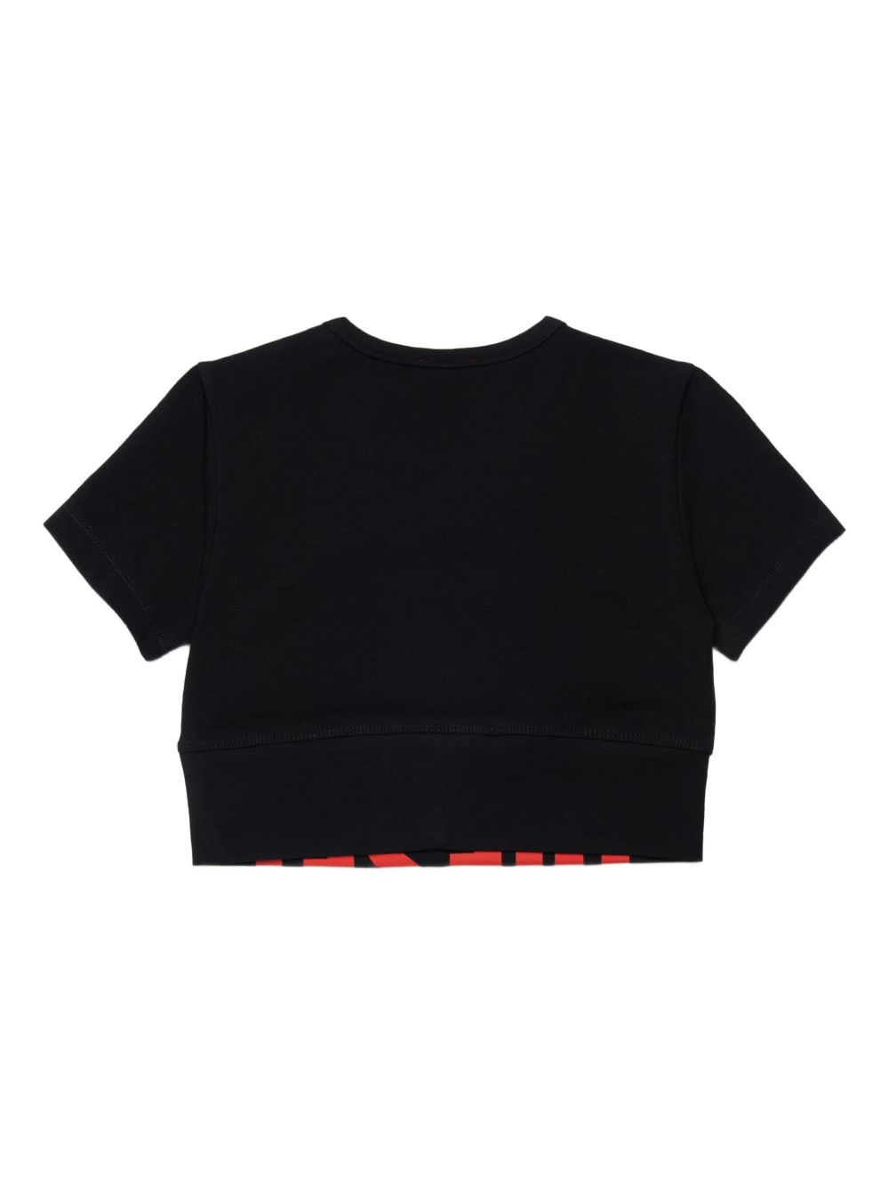 T-shirt in cotone con logo a orlo J02581KYA0L K900 DIESEL KIDS 
