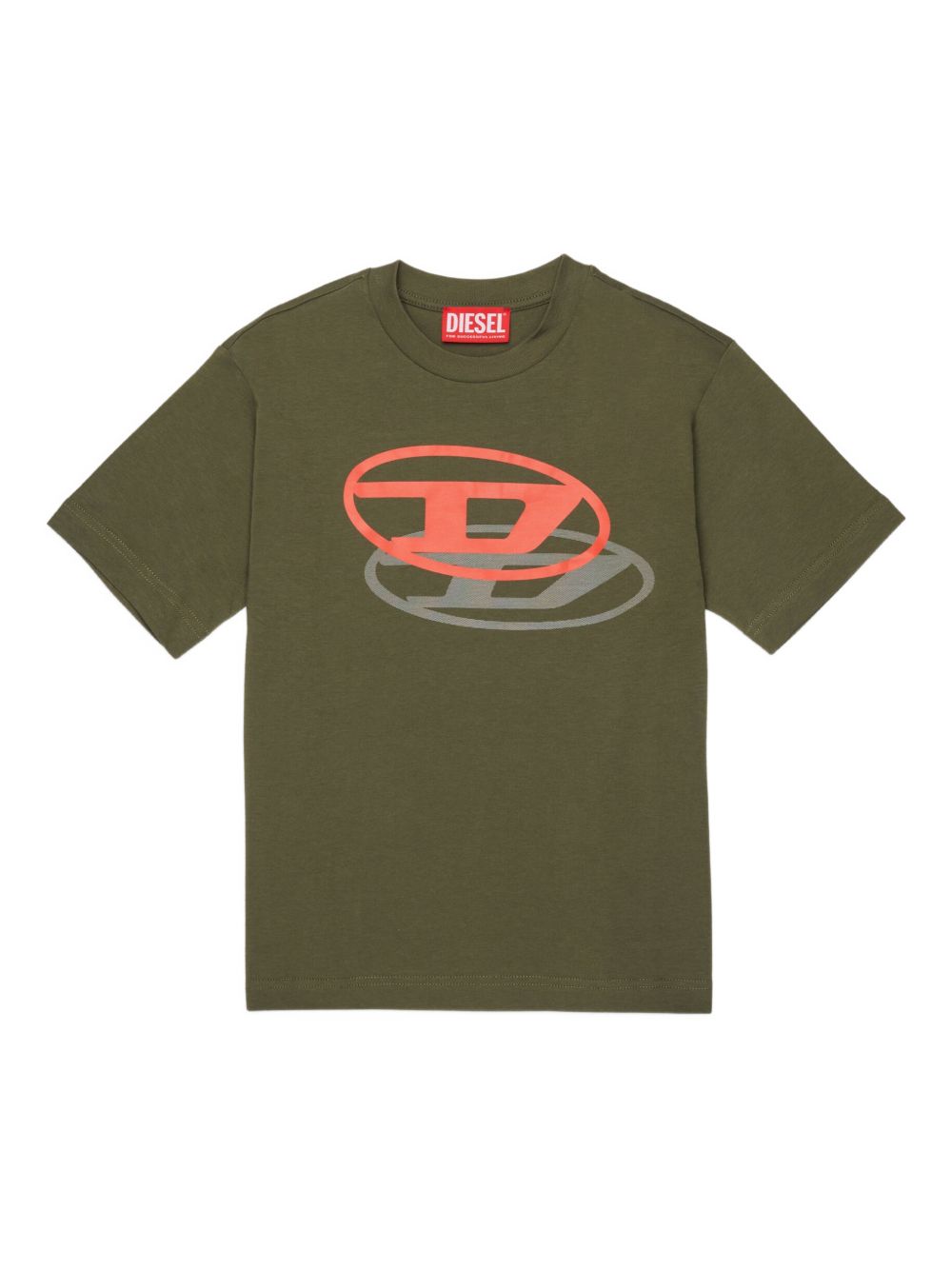 T-shirt in cotone con logo J0260100YI9 K511 DIESEL KIDS 