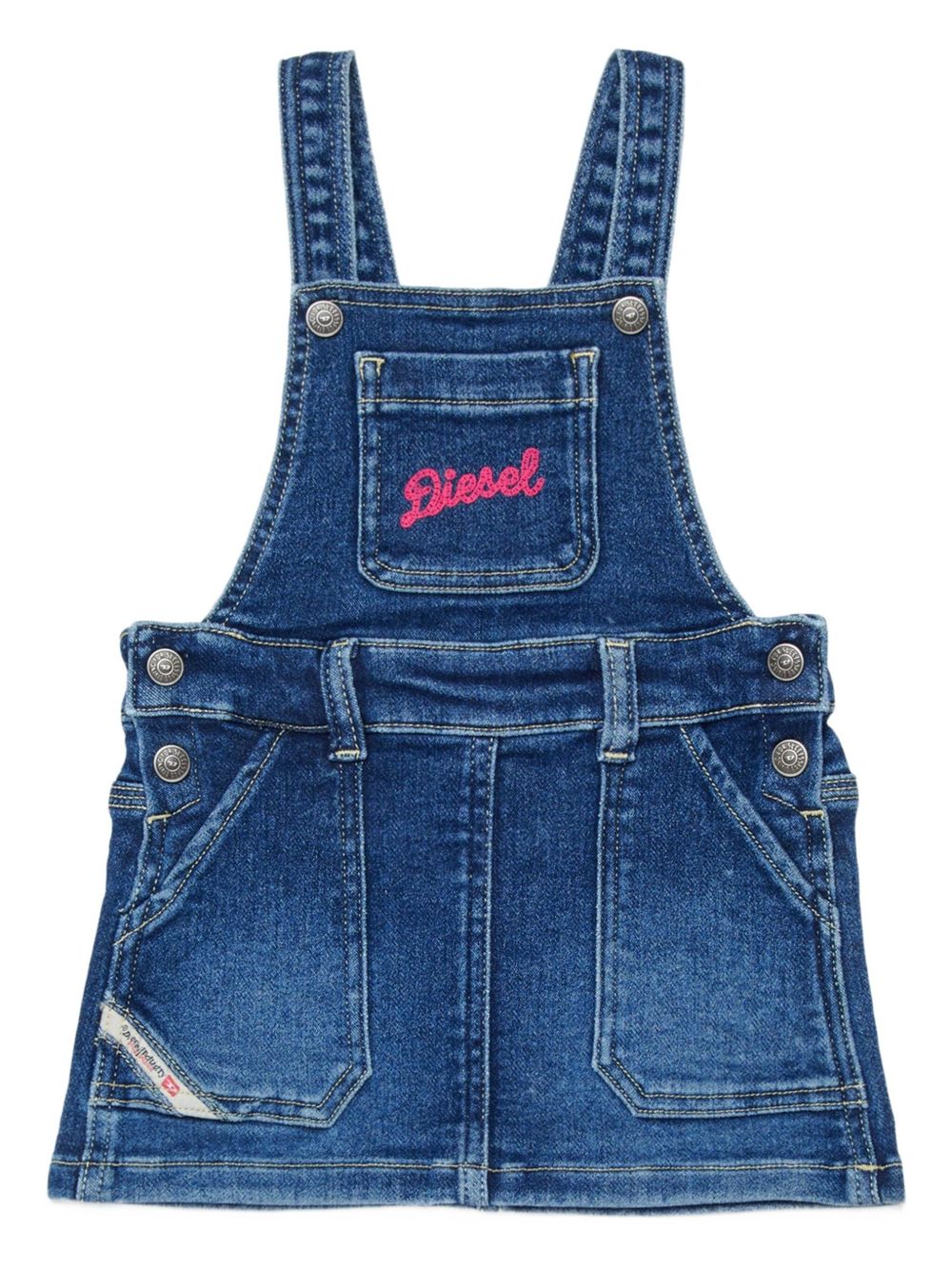 Salopette in denim con bretelle K00719KXBR0 K01 DIESEL KIDS 