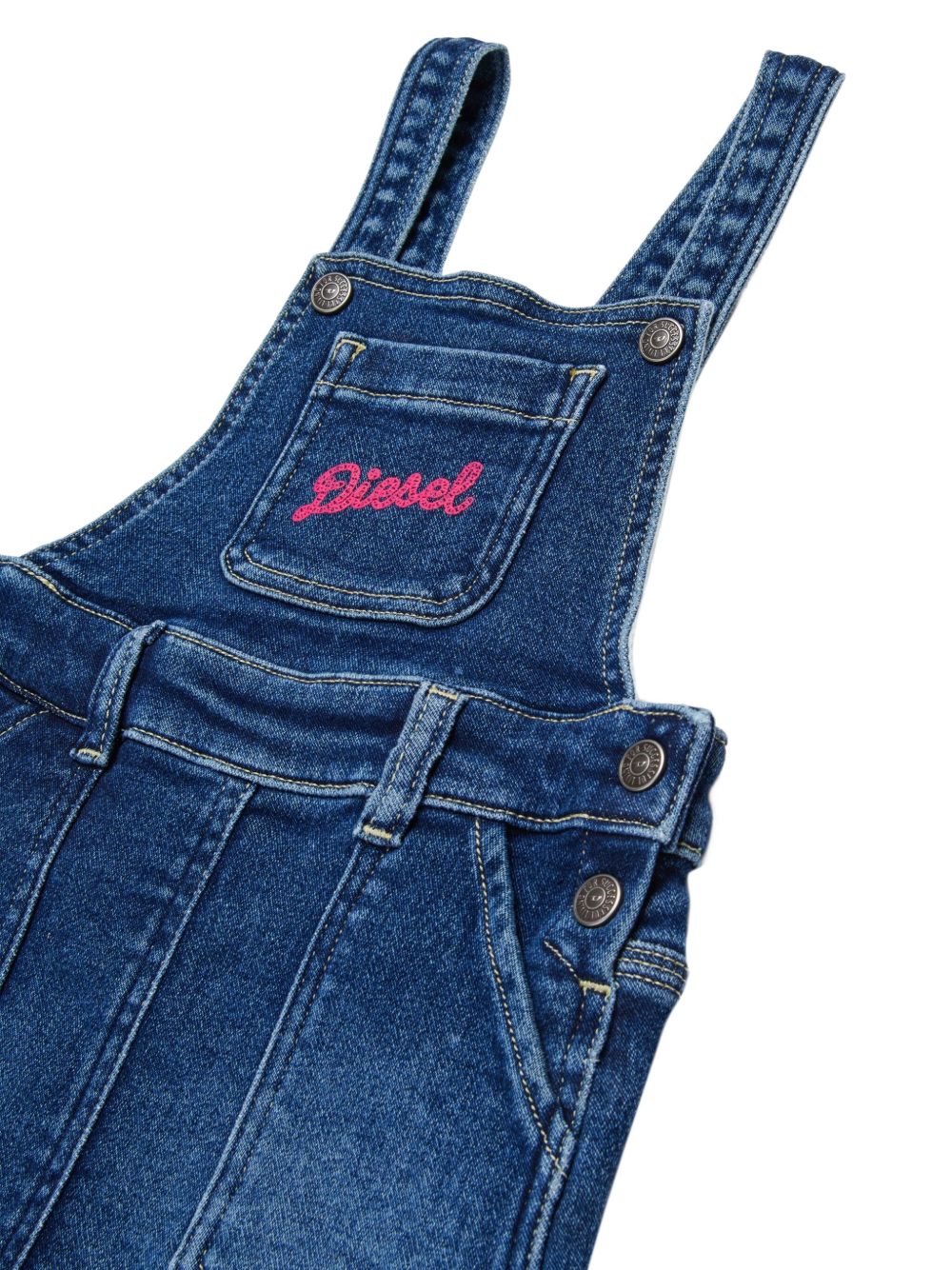 Salopette in denim con bretelle K00719KXBR0 K01 DIESEL KIDS 