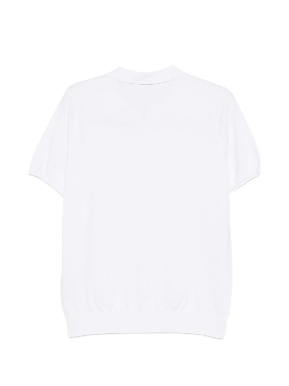 T-shirt polo in cotone scollo a V DK17008 BIANCO DIKTAT 