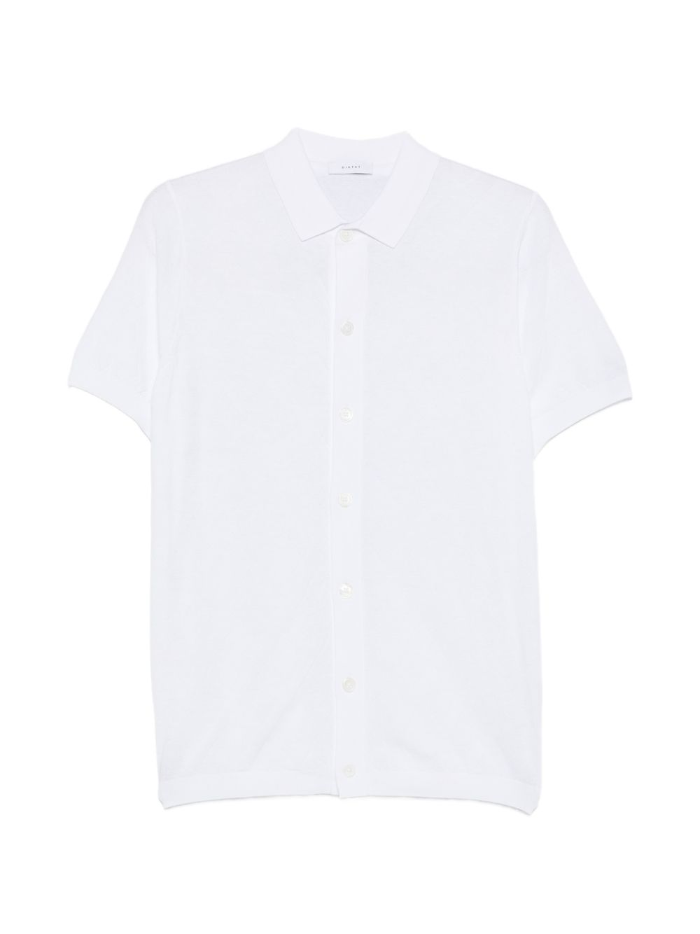 Polo in cotone a rombi con maniche corte DK17019 BIANCO DIKTAT 