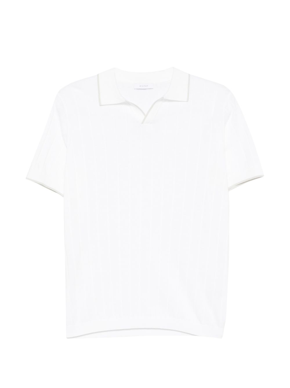 Polo in cotone scollo a V DK17021 NATURALE DIKTAT 