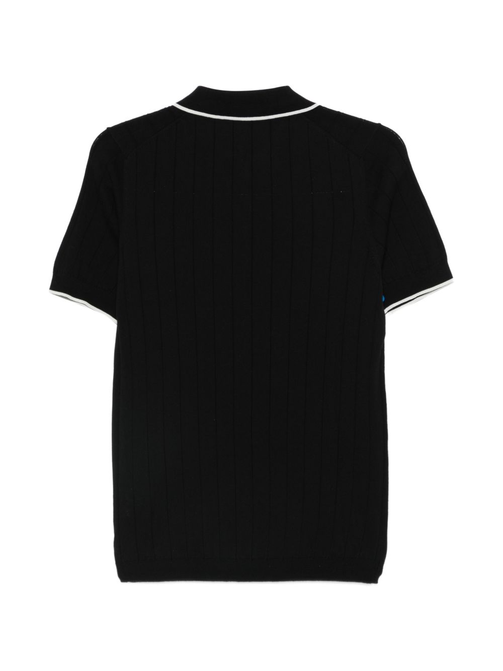 Polo in cotone scollo a V DK17021 NERO DIKTAT 