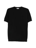 Maglia a maniche corte in cotone girocollo