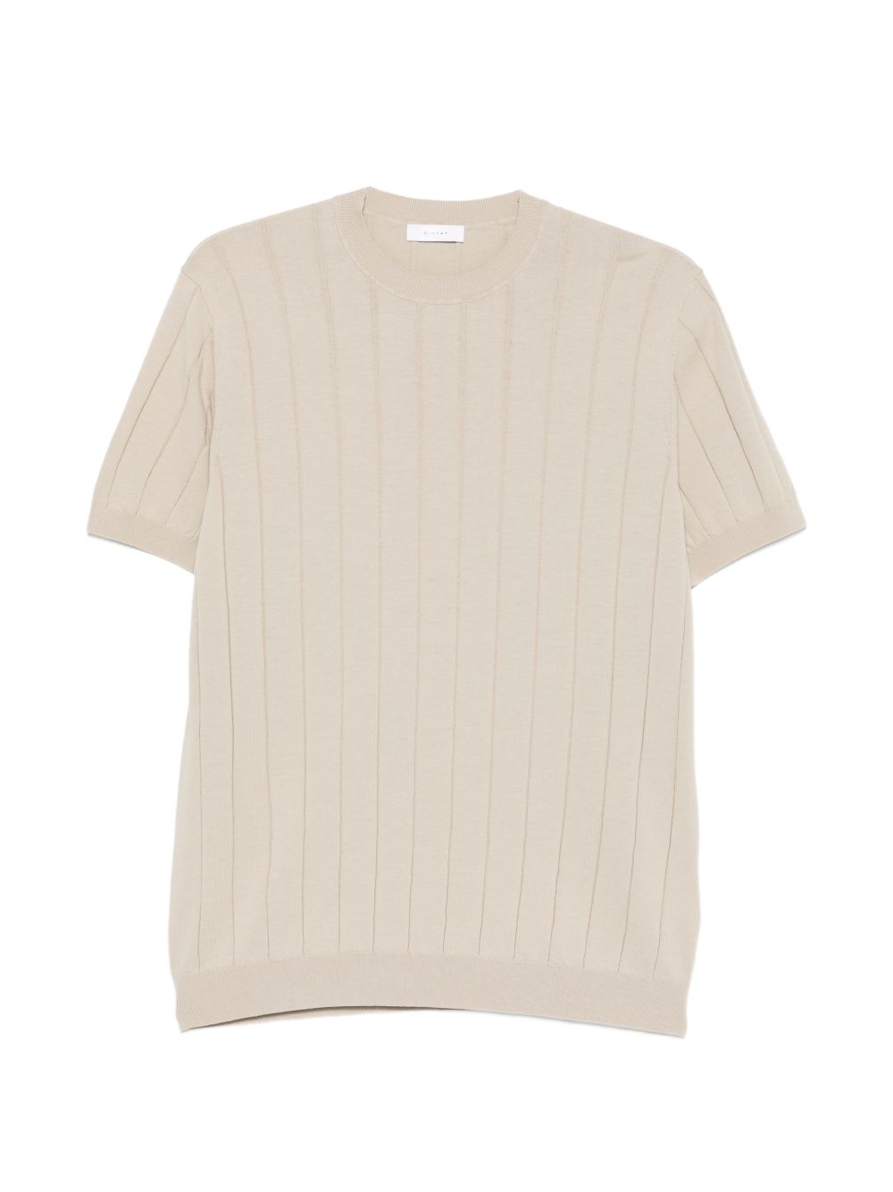 Maglia a maniche corte in cotone girocollo DK17026 SABBIA DIKTAT 