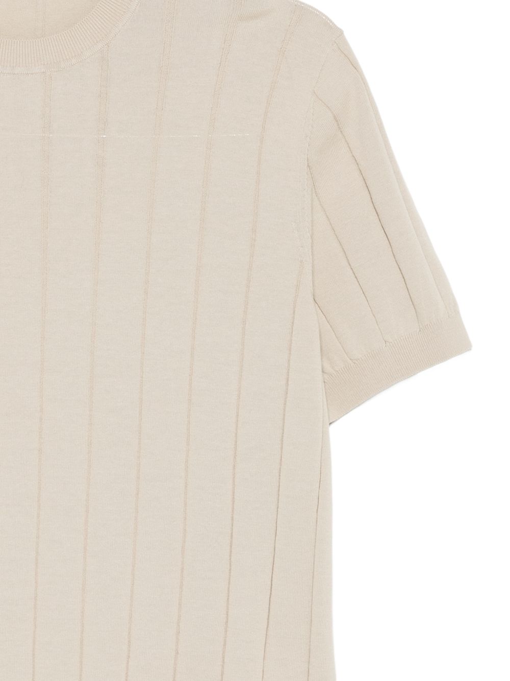 Maglia a maniche corte in cotone girocollo DK17026 SABBIA DIKTAT 