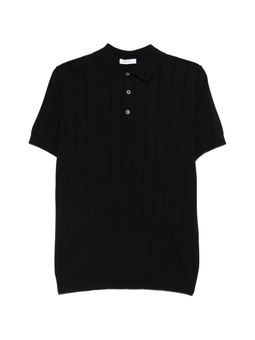 Polo in cotone a coste DK17027 NERO DIKTAT 