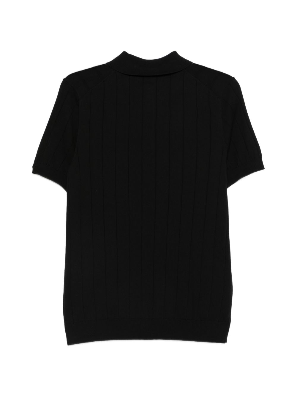 Polo in cotone a coste DK17027 NERO DIKTAT 