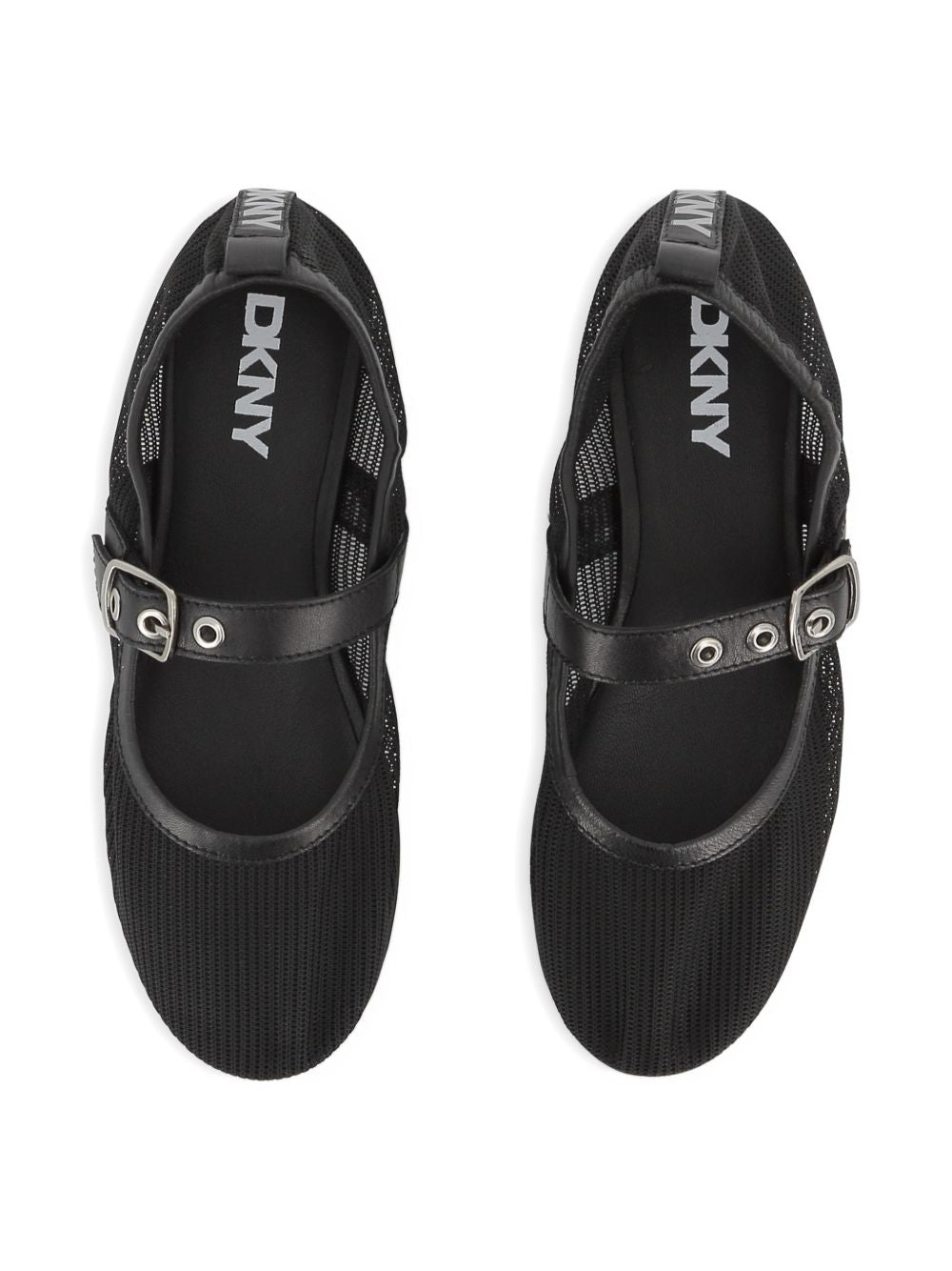 Ballerine in mesh con cinturino D62636 09B DKNY KIDS 