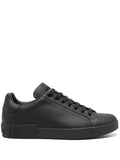 Sneakers in pelle con suola platform