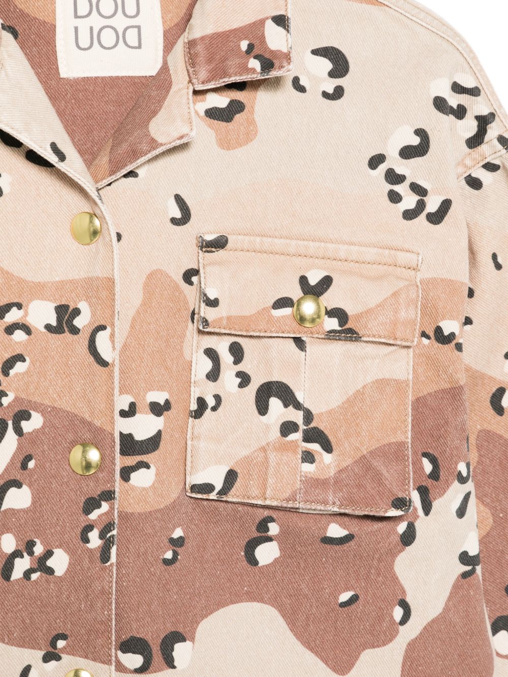 Giacca camouflage con bottoni dorati DY2Q07Z3843 108MA DOUDOU KIDS 