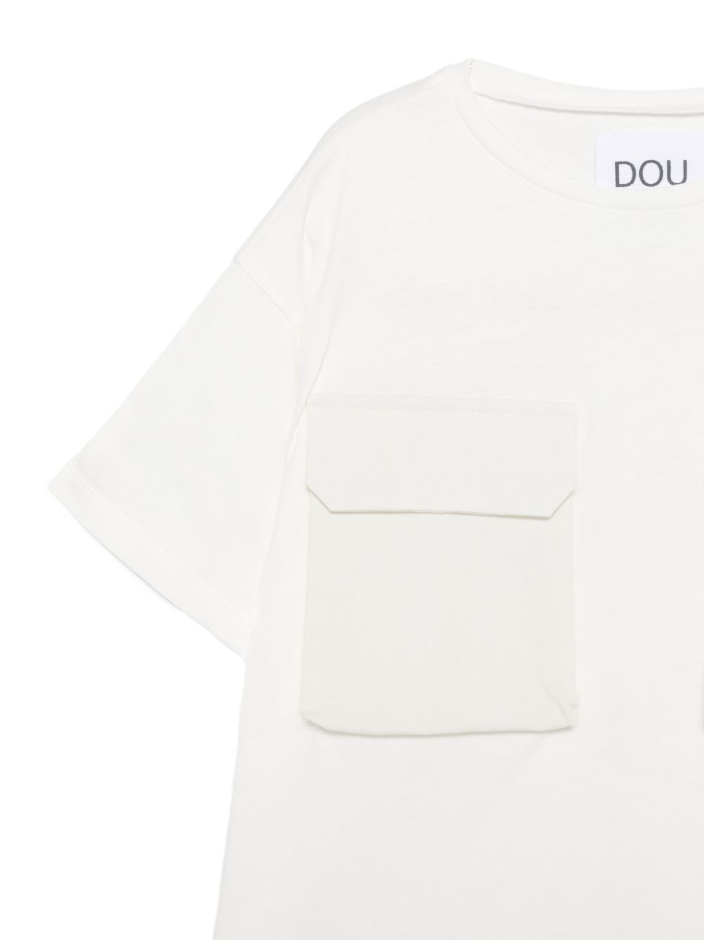 T-shirt con tasche applicate DY8P41Z3708 101 DOUDOU KIDS 