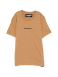 T-shirt in cotone con bottoncini