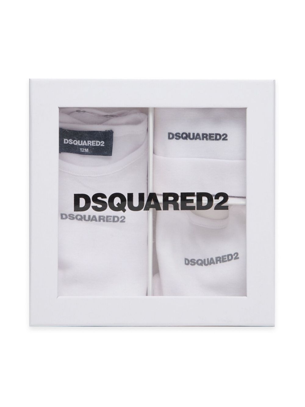 Set coordinato neonato tre pezzi DQ2876D0A8U DQ100 DSQUARED KIDS 