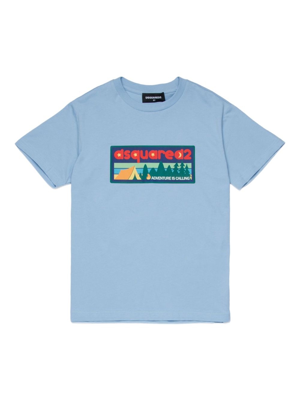 T-shirt con stampa adventure DQ3172D0AGP DQ814 DSQUARED KIDS 