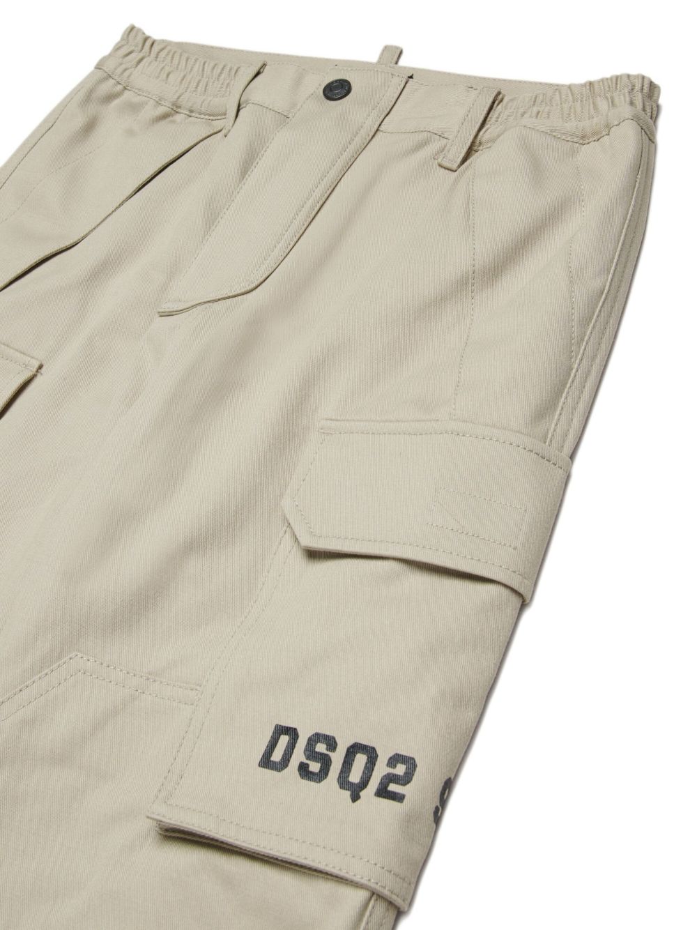 Pantaloni cargo in cotone con tasche DQ3210D0AGK DQ717 DSQUARED KIDS 
