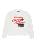 Maglione girocollo in cotone a maniche lunghe