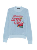 Maglione girocollo in cotone a maniche lunghe