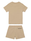 Completo t-shirt e shorts in cotone con logo