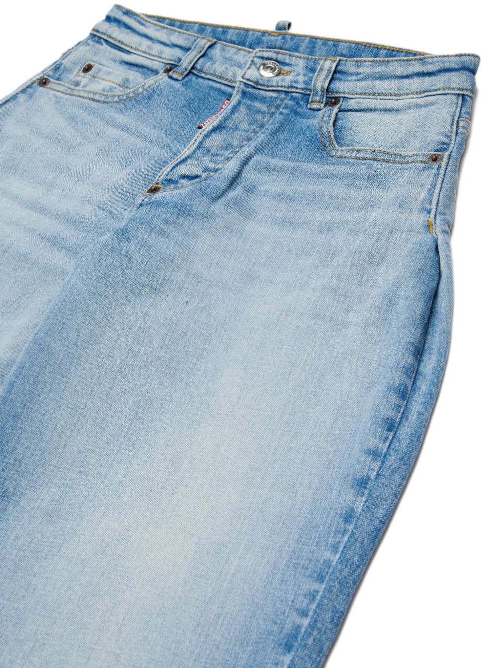 Jeans ampi a vita alta DQ3282D0AF3 DQ01 DSQUARED KIDS 