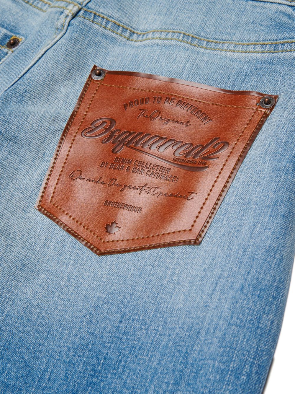 Jeans ampi a vita alta DQ3282D0AF3 DQ01 DSQUARED KIDS 